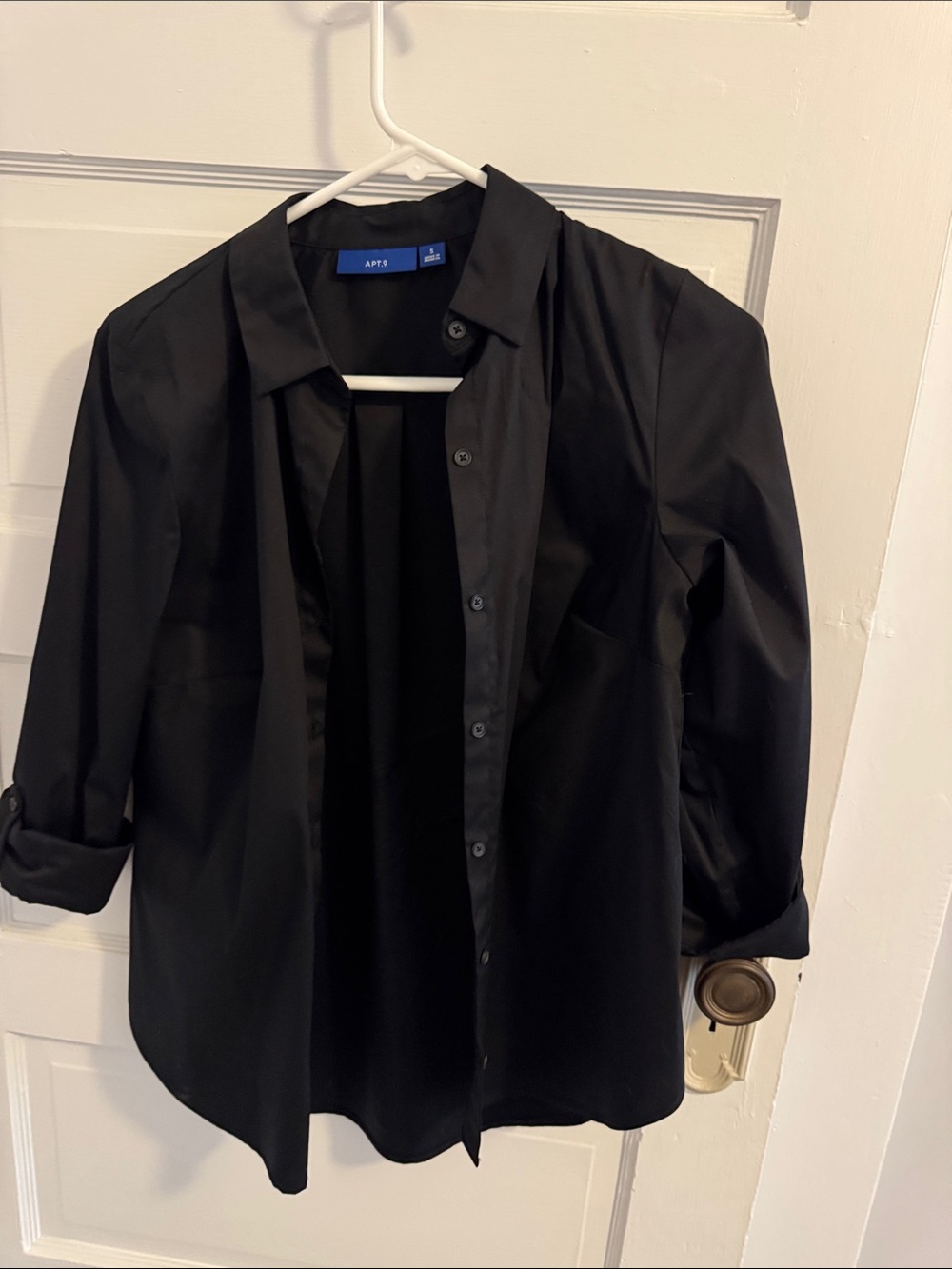 Apt. 9 Black Classic Button-Up Shirt